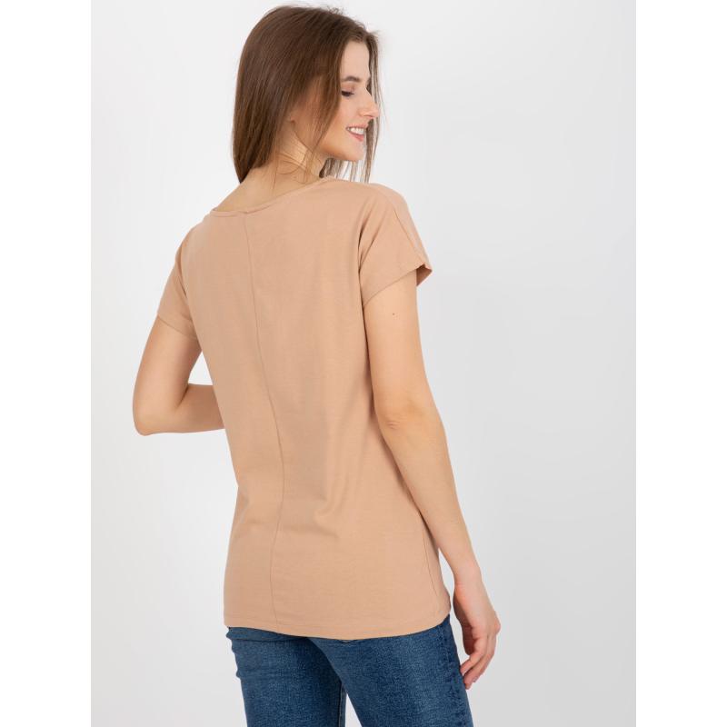 Dámské tričko s potiskem SIMEA hnědá