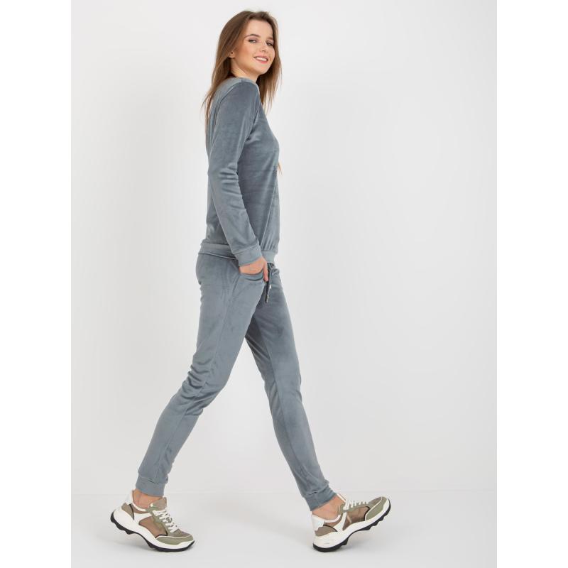 Dámská souprava s výstřihem do V STAMP modrá 