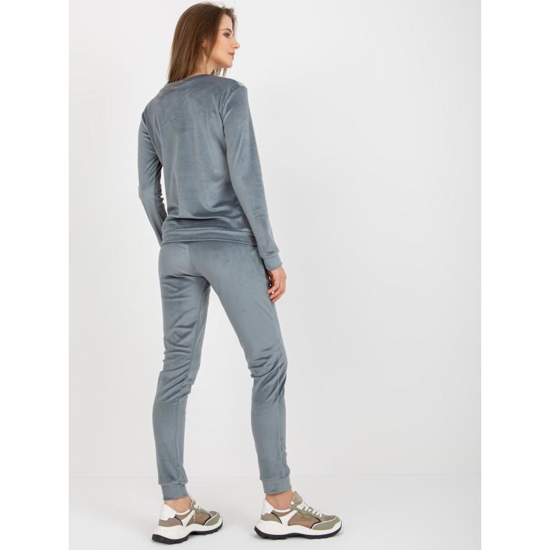 Dámská souprava s výstřihem do V STAMP modrá 