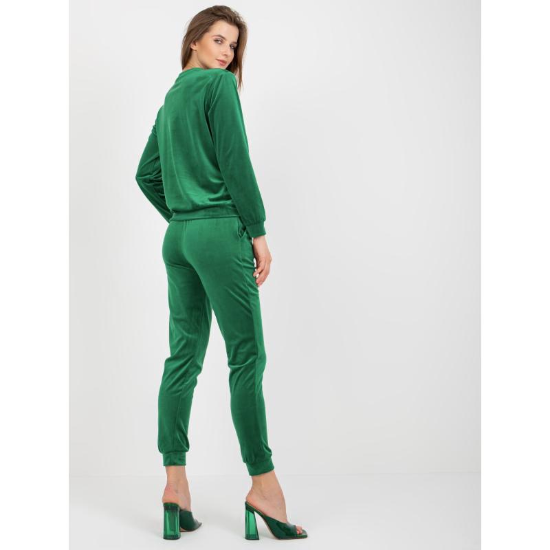 Dámský komplet s kalhotami Brenda RUE PARIS zelený 