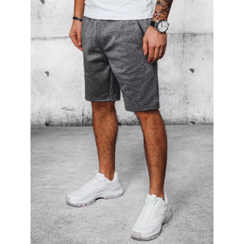 Pánské šortky teplákové ELSA tmavě šedé