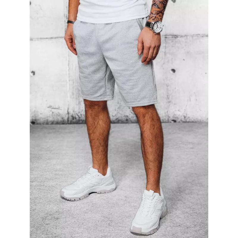 Pánské šortky teplákové ELSA světle šedé 