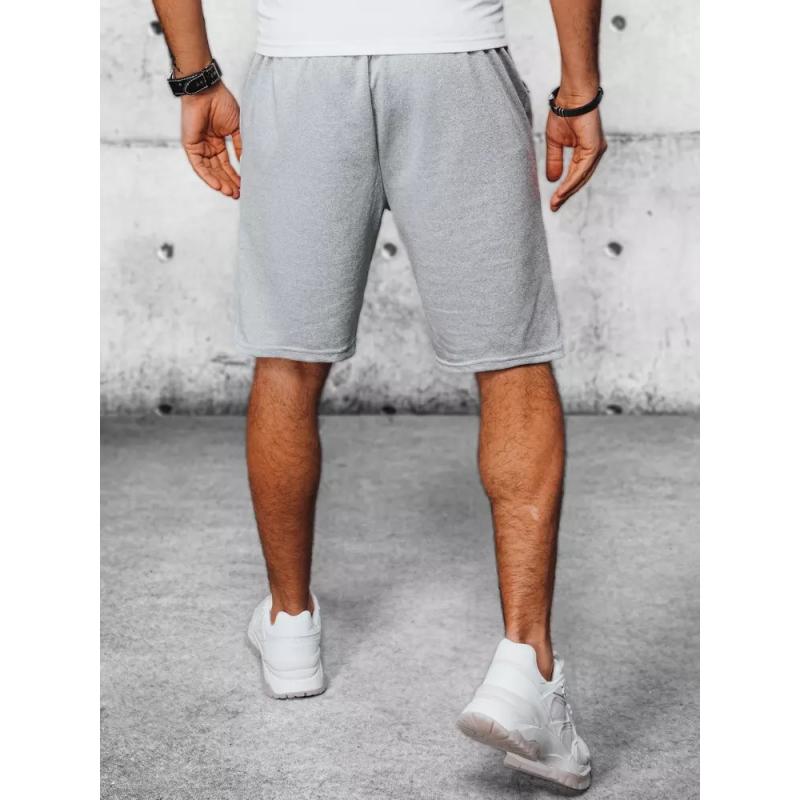 Pánské šortky teplákové ELSA světle šedé 