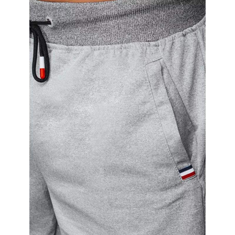 Pánské šortky teplákové ELSA světle šedé 