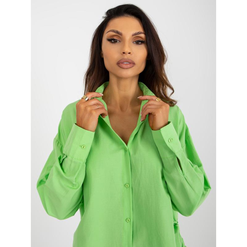 Női laza szabású ing PATIENA világoszöld