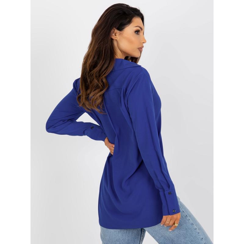 Dámská košile s dlouhým rukávem ELENA kobaltově modrá 