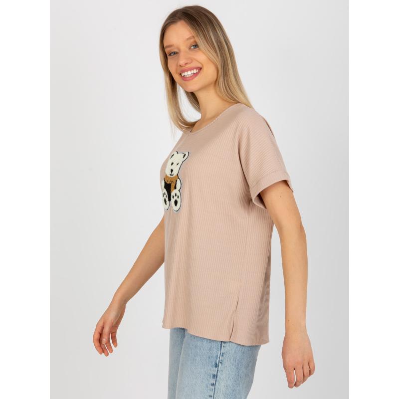 Dámská halenka s medvídkem BEARA béžová