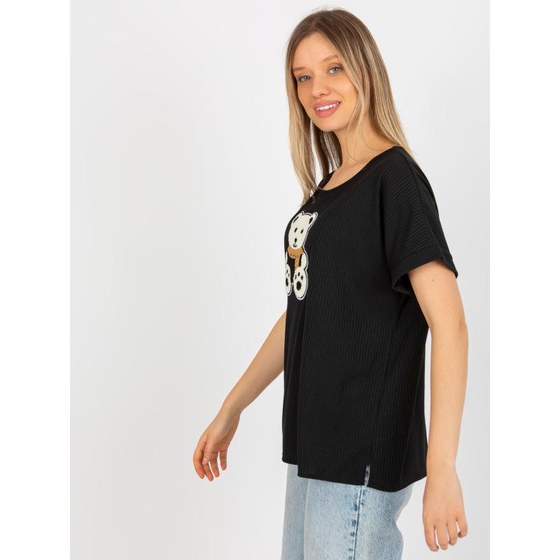 Dámská halenka s medvídkem BEARA černá