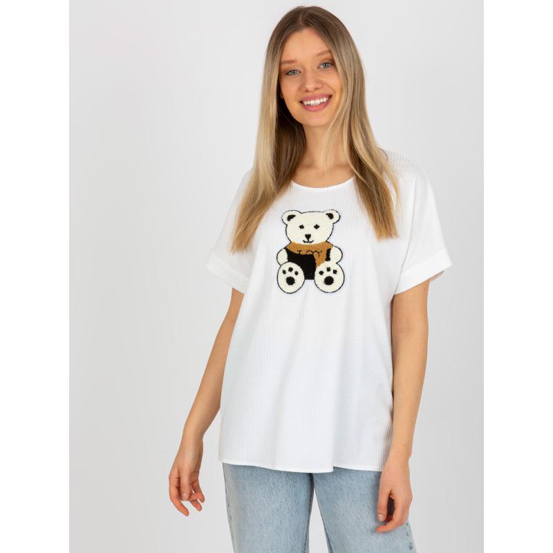 Dámská halenka s medvídkem BEARA ecru