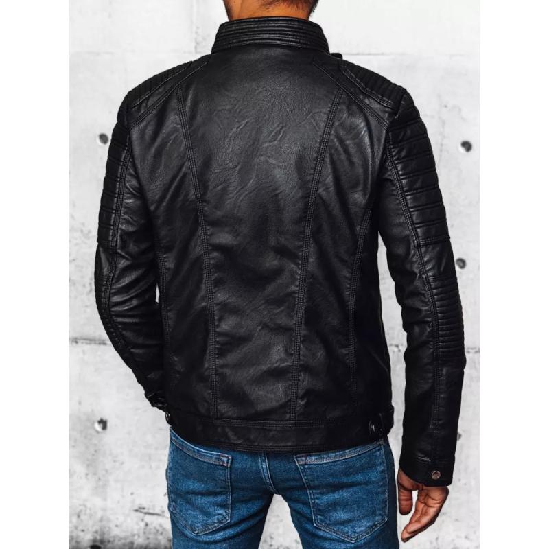 Pánská bunda kožená REVA černá