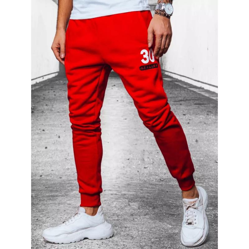 Pánské tepláky 30 červené