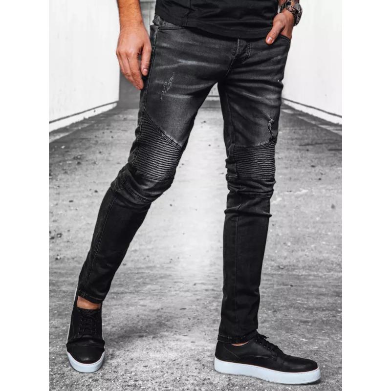 Pánské džínové kalhoty REBA tmavě šedé