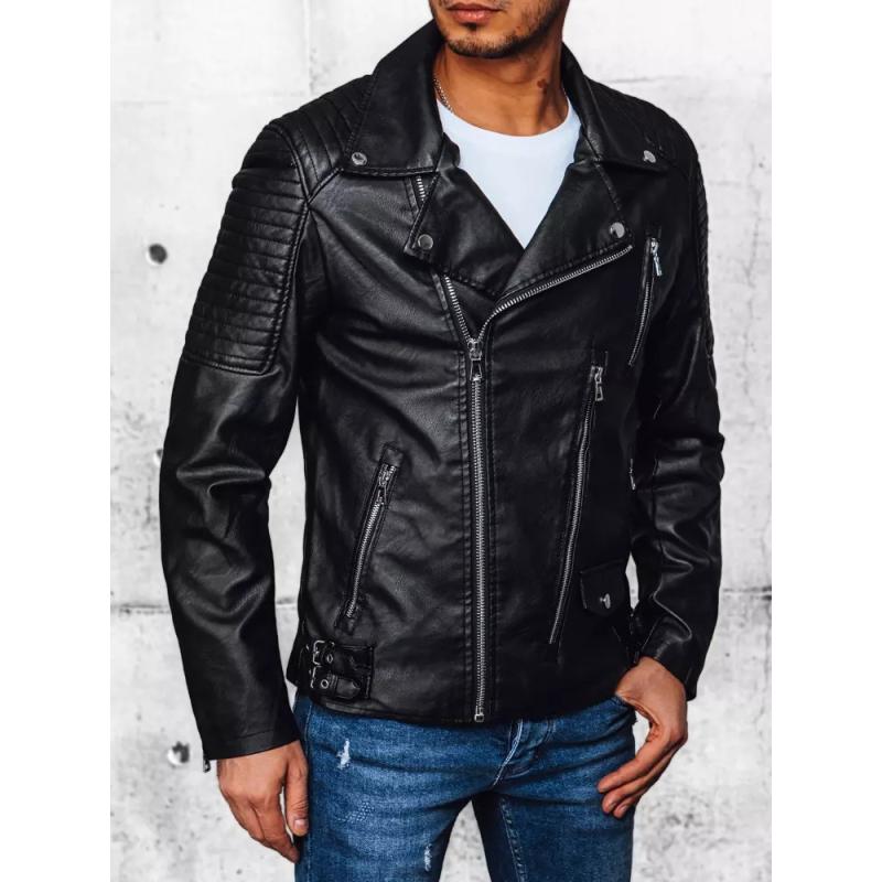 Pánská bunda koženková V 03 černá