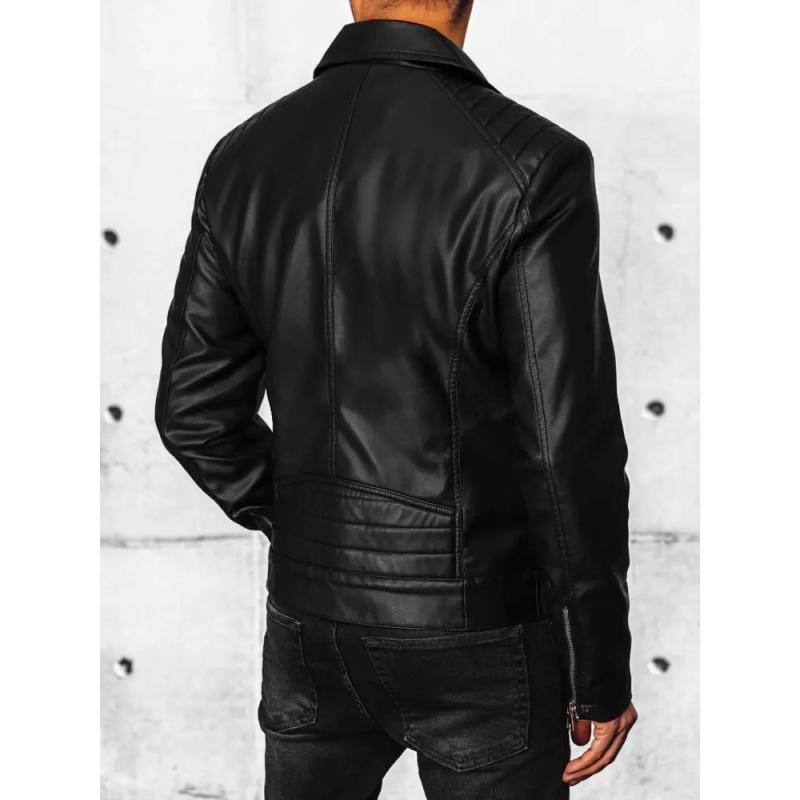 Pánská bunda koženková V 04 černá