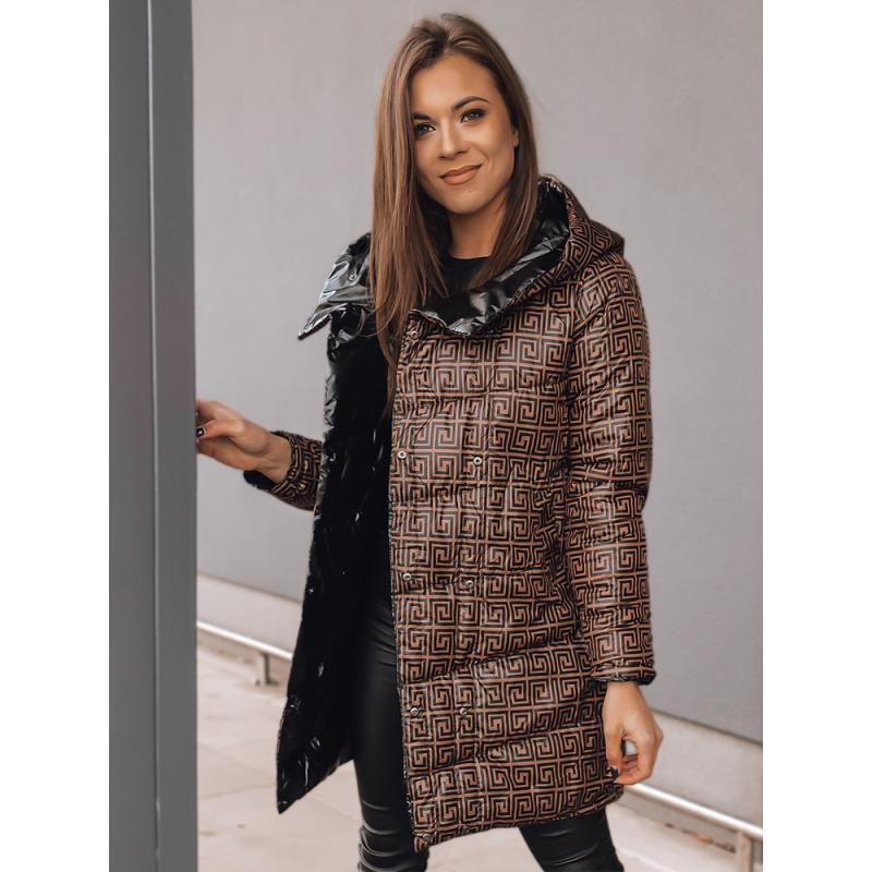 Dámska bunda obojstranná DELSY LONG čierna