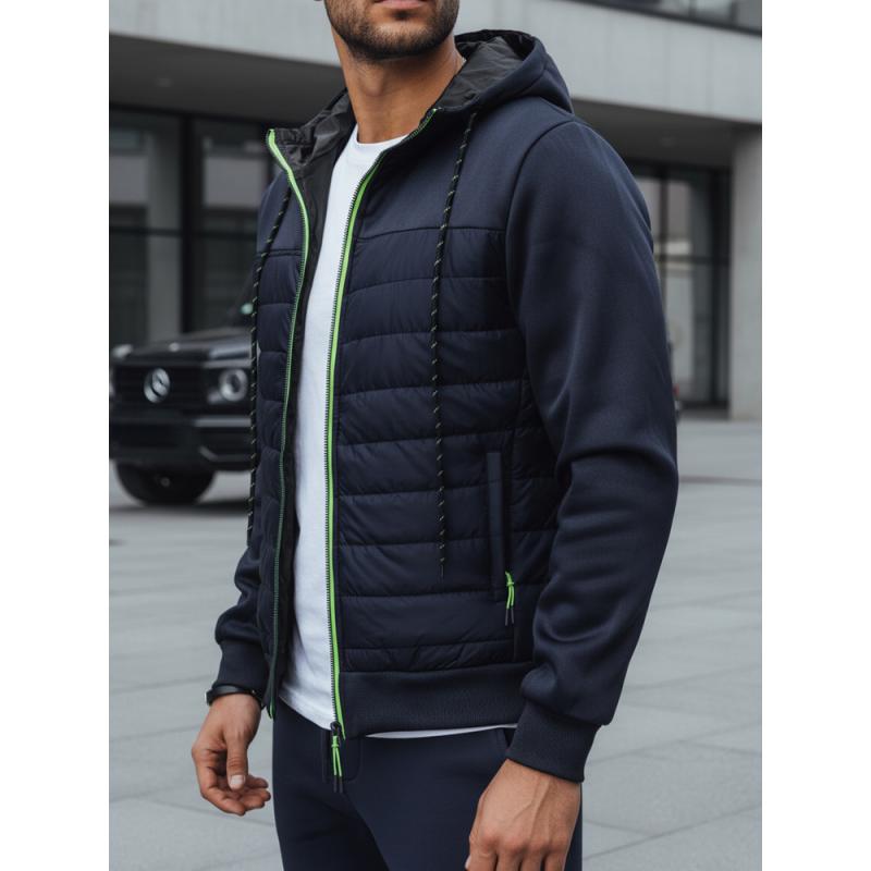 Pánská bunda přechodová prošívaná R02 tmavě modrá