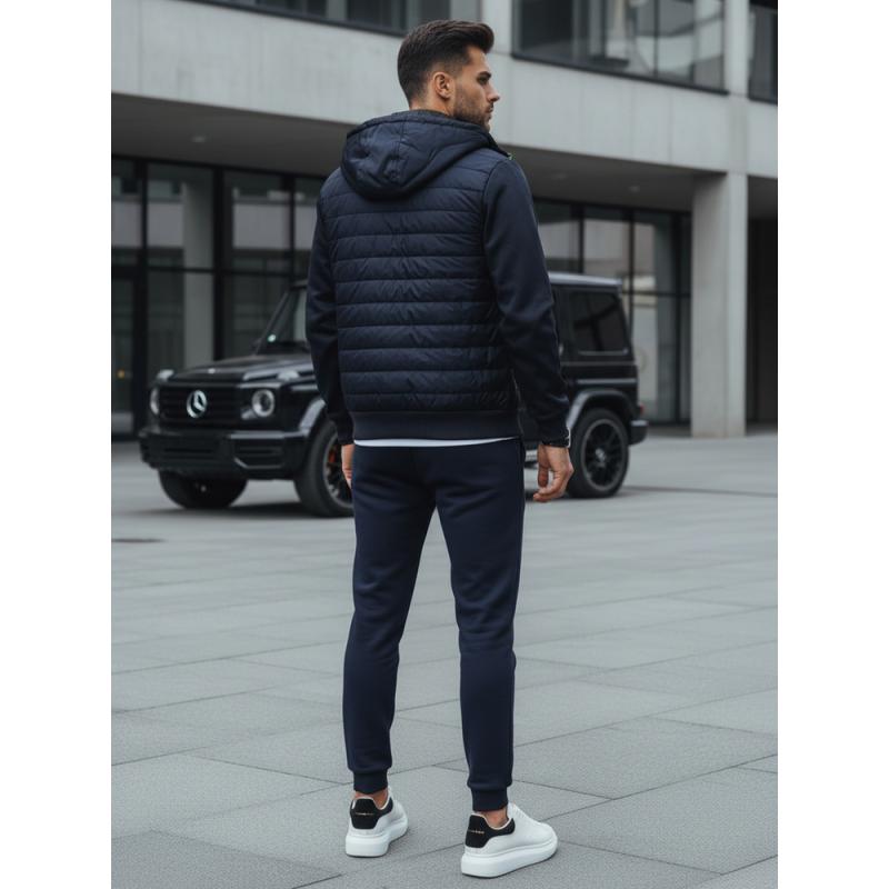 Pánská bunda přechodová prošívaná R02 tmavě modrá