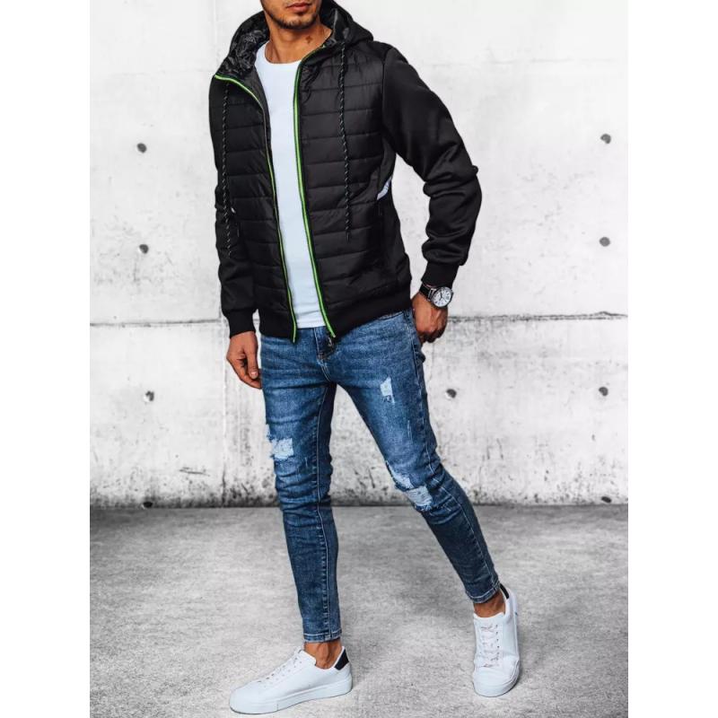 Pánska bunda prešívaná R03 čierna