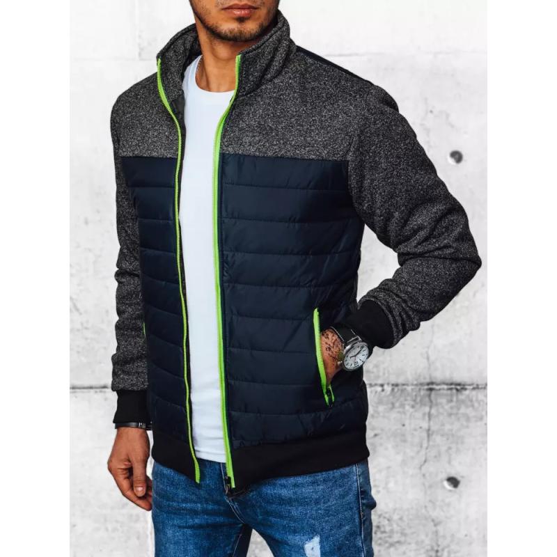 Férfi átmeneti dzseki steppelt R04 sötétkék