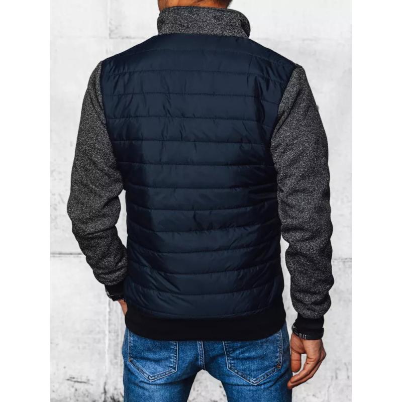 Férfi átmeneti dzseki steppelt R04 sötétkék