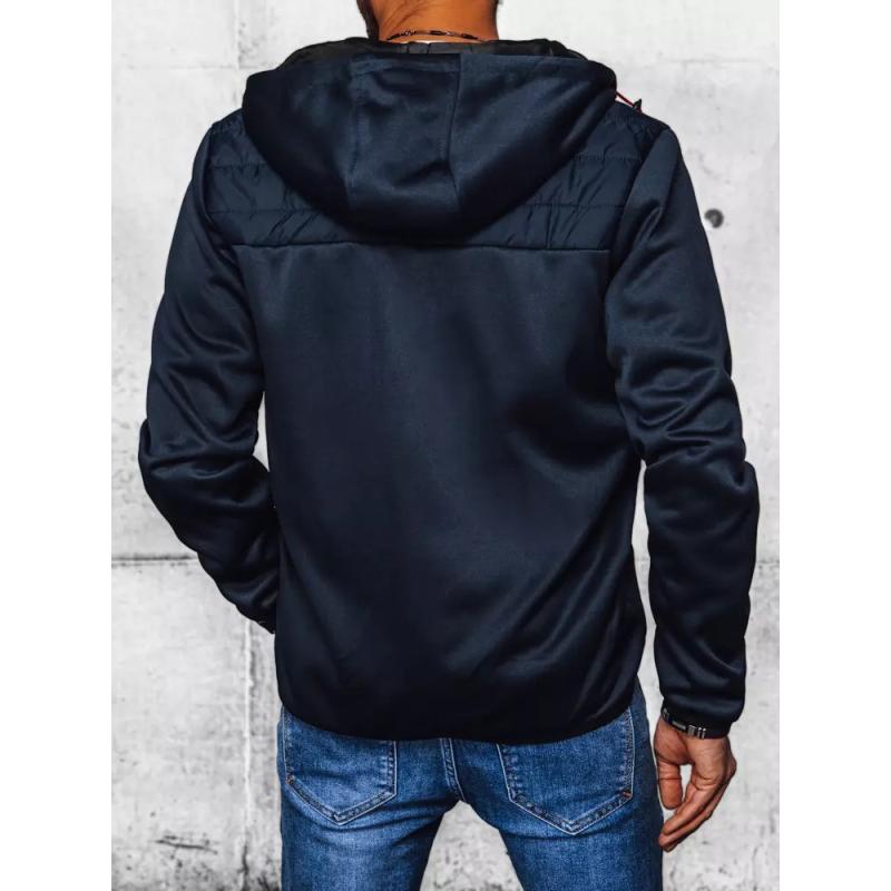 Pánská bunda přechodná prošívaná R07 tmavě modrá