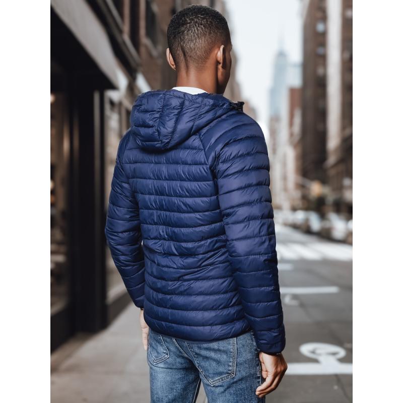 Pánská bunda přechodová prošívaná R10 tmavě modrá