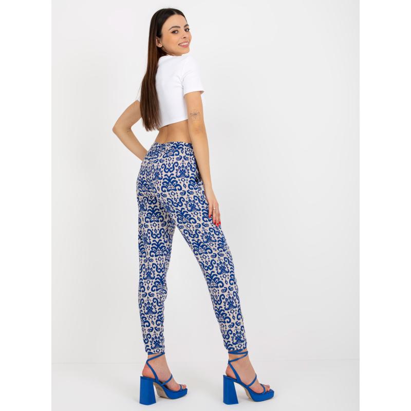 Dámské kalhoty z viskózové tkaniny SUBLEVEL tmavě modré 