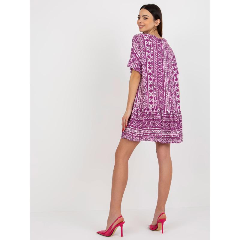 Női boho ruha SUBLEVEL lila