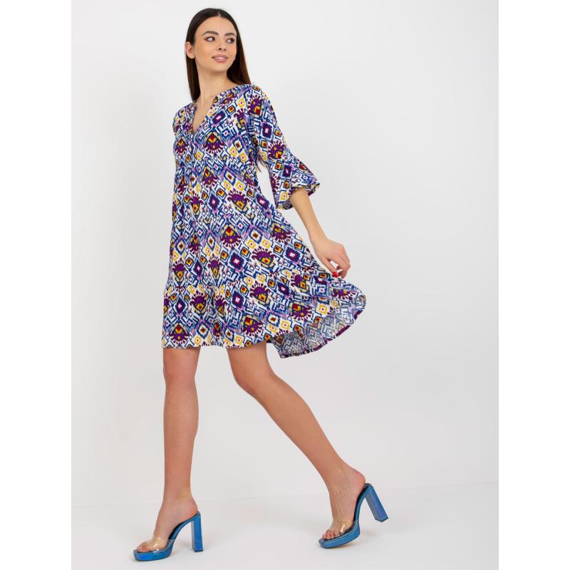 Női ruha fodros SUBLEVEL lila