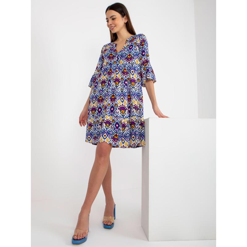 Női ruha fodros SUBLEVEL lila