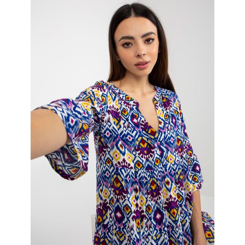 Női ruha fodros SUBLEVEL lila