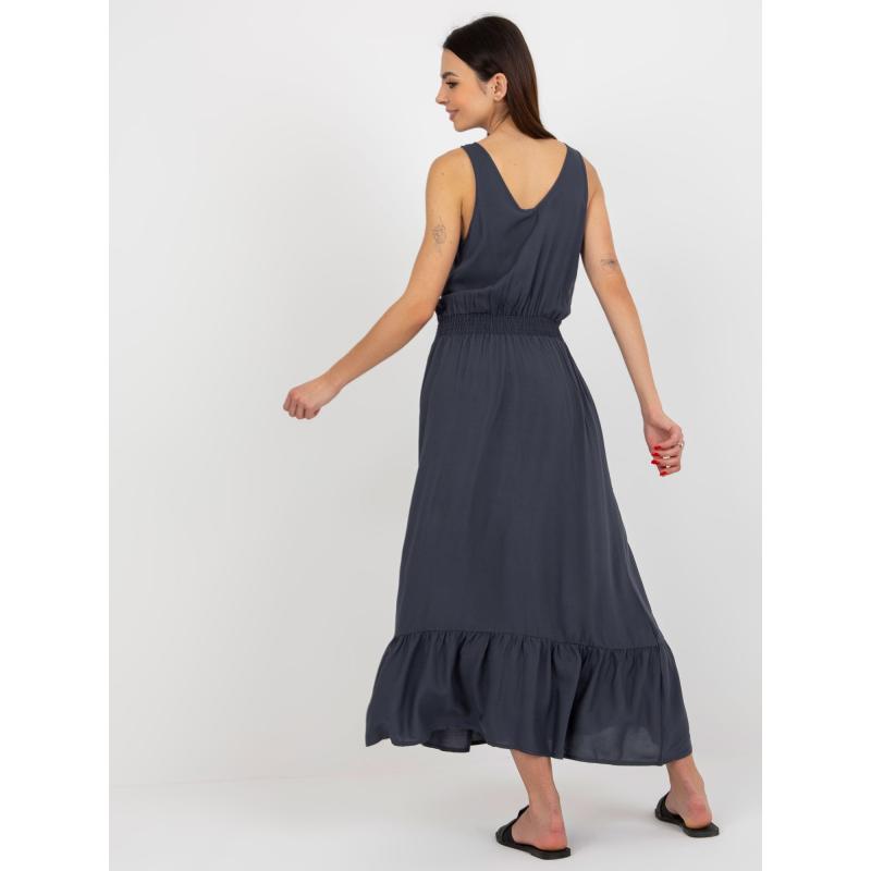 Dámské šaty s volánem bez rukávů FRESH MADE námořnicky modré