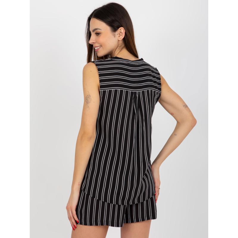 Női ujjatlan blúz FRESH MADE fekete