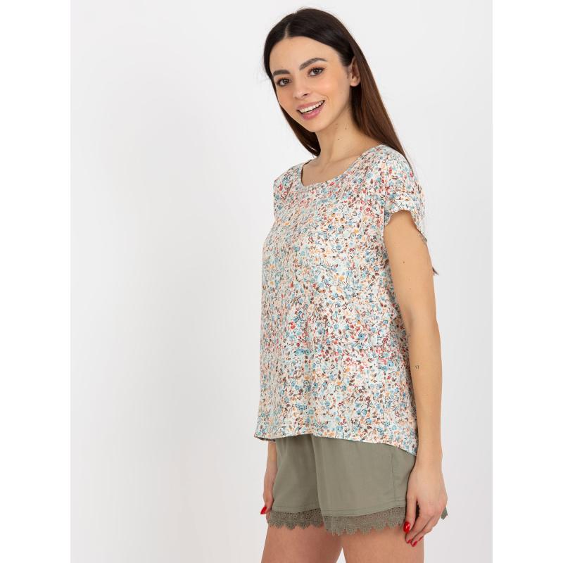 Dámská halenka s krátkými rukávy SUBLEVEL bílá 