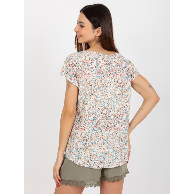 Dámská halenka s krátkými rukávy SUBLEVEL bílá 