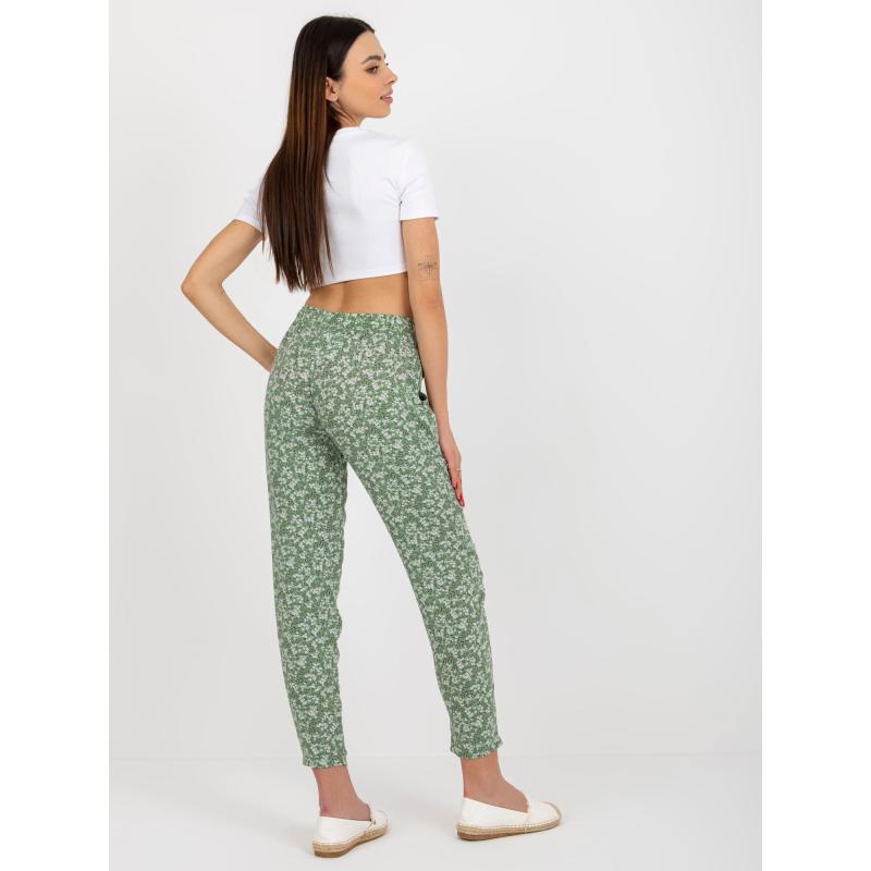 Dámské kalhoty ś potiskem SUBLEVEL světle zelené 