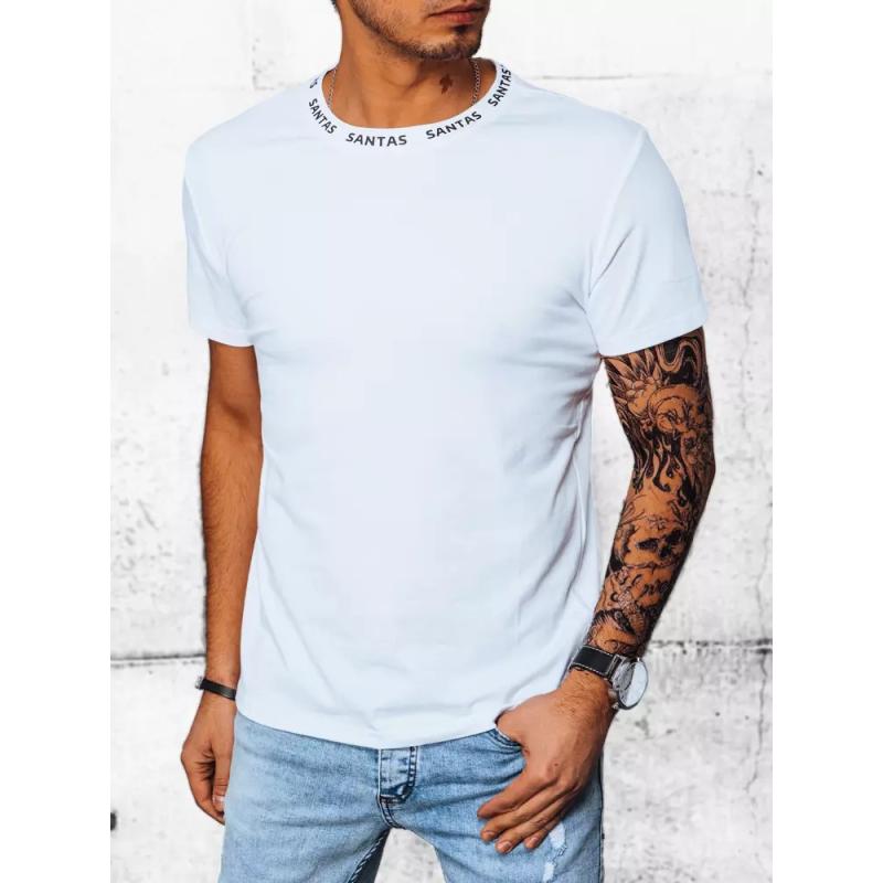 Pánske tričko s potlačou SANTAS biele