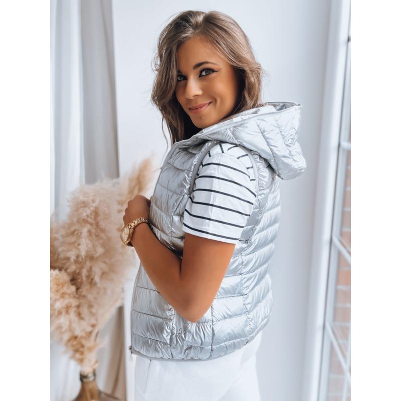 Dámská vesta DONNA stříbrná