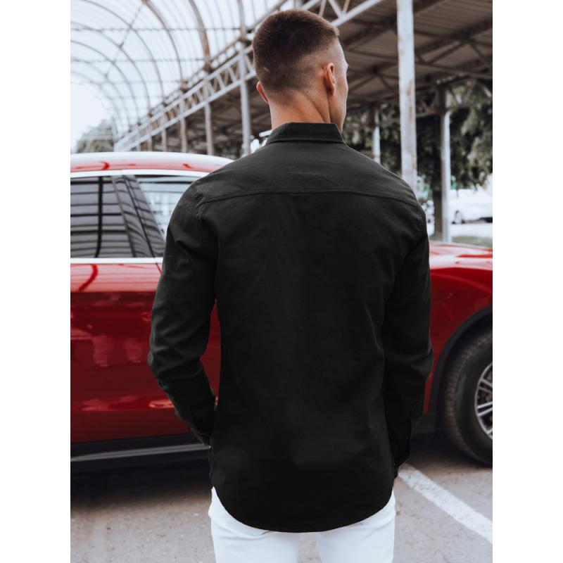 Pánská košile džínová U71 černá