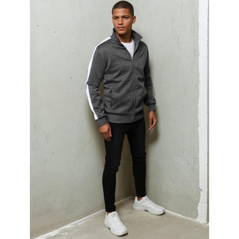 Férfi pulóver F52 szürke