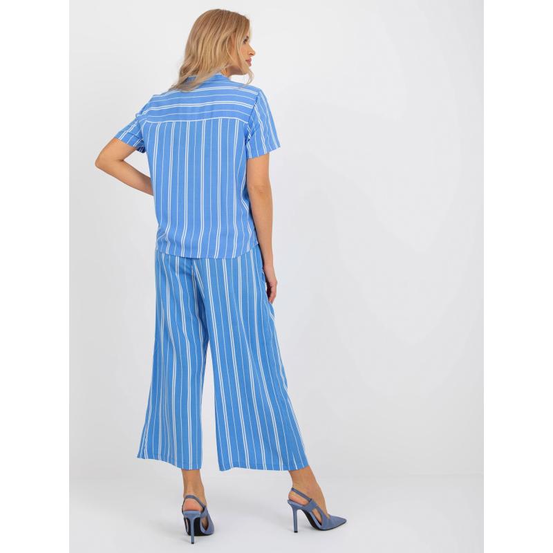 Dámská halenka na zapínání SUBLEVEL modrá 