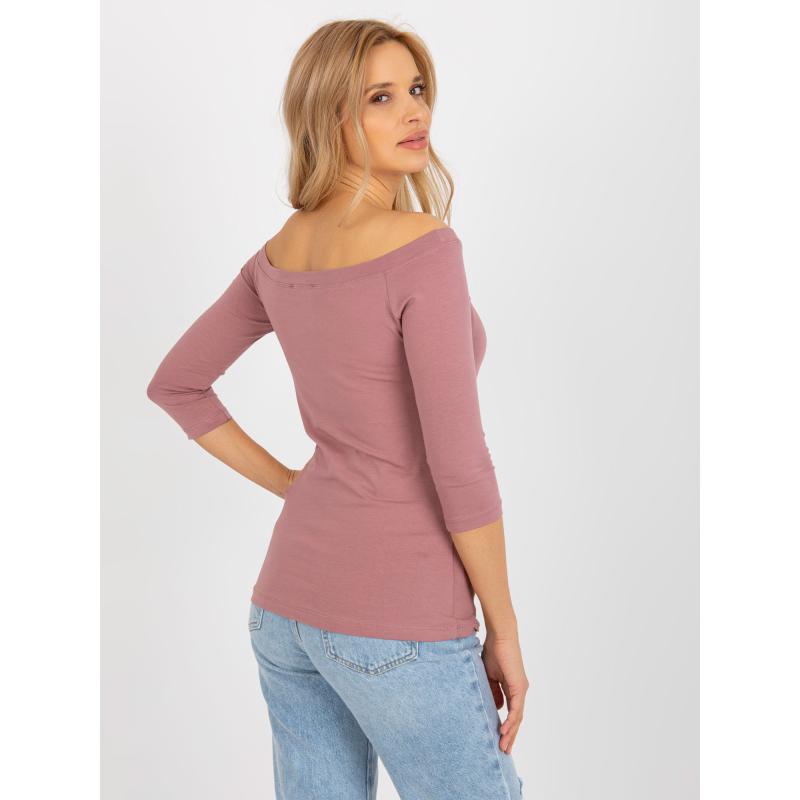 Női pöttyös blúz BASIC FEEL GOOD rózsaszín