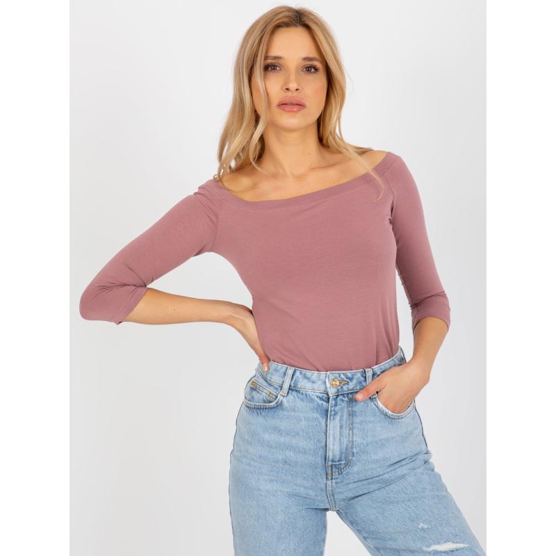 Női pöttyös blúz BASIC FEEL GOOD rózsaszín