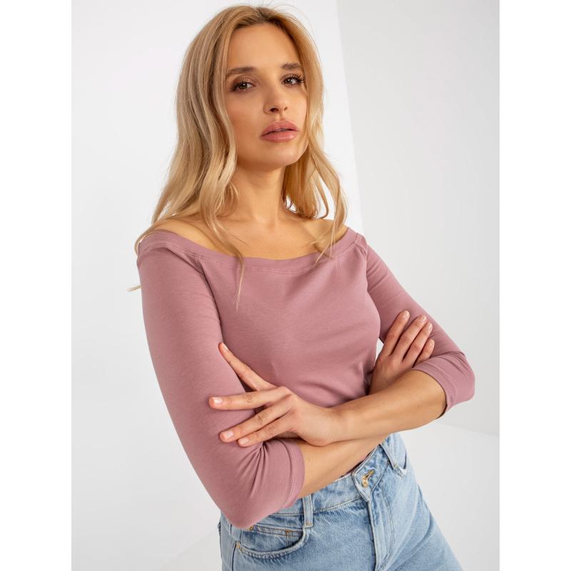 Női pöttyös blúz BASIC FEEL GOOD rózsaszín