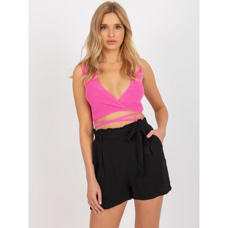 Dámské šortky se zavazováním FRESH MADE černé  