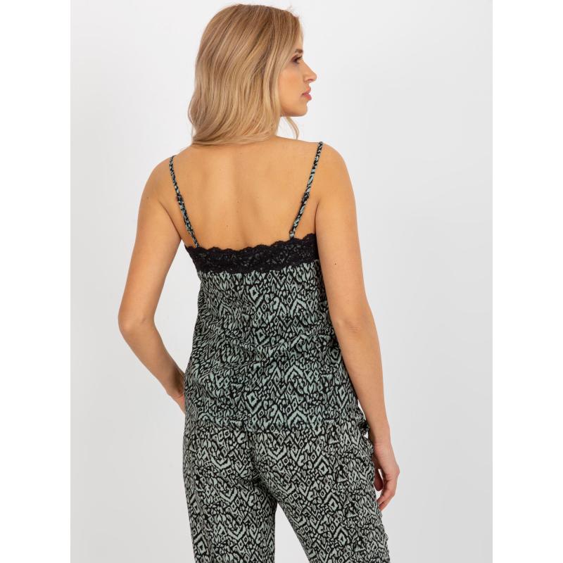 Dámský top s krajkou FRESH MADE khaki 