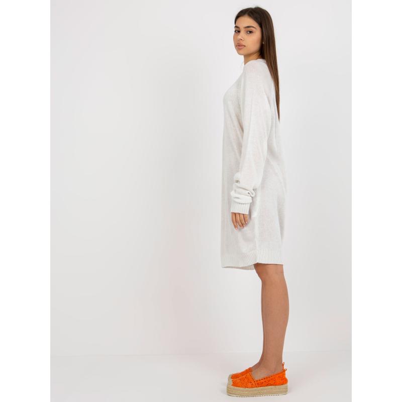 Női túlméretezett gyapjúruha BALEJA fehér