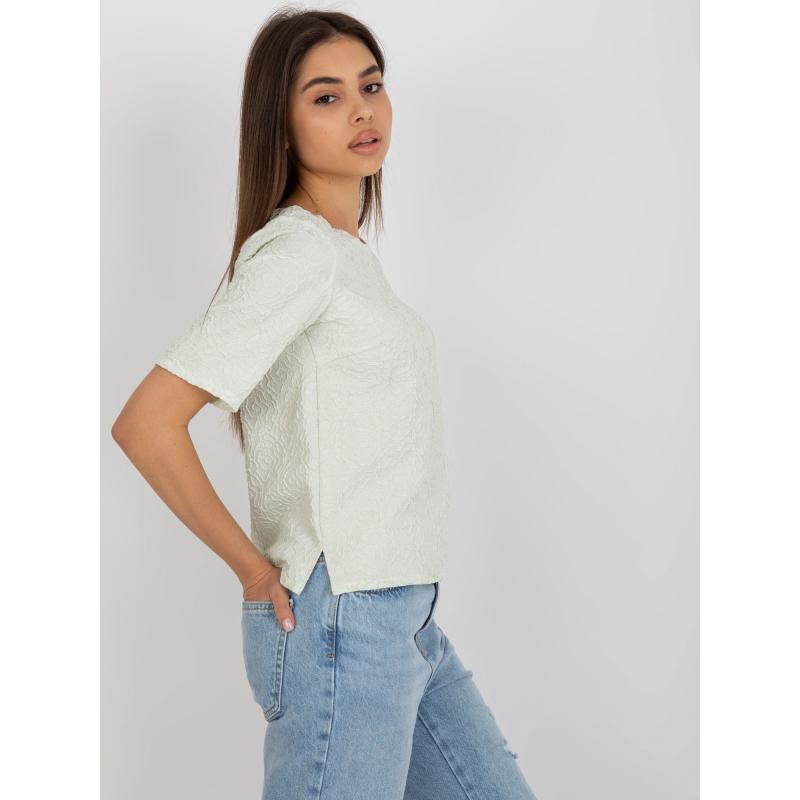 Női kerek nyakú blúz VERONIKA világoszöld