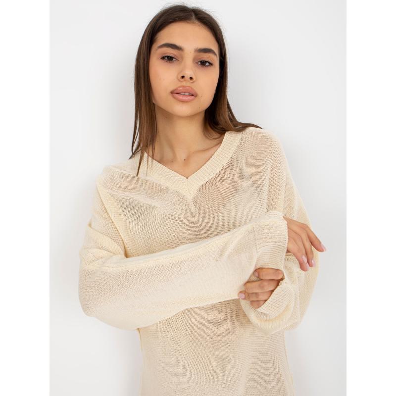 Dámske šaty voľného strihu na leto DOROTA svetlo béžové