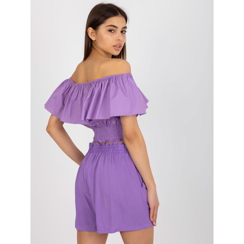 Női blúz övvel MATEJA lila